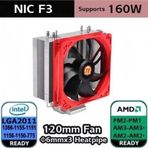 Thermaltake NIC F3 AM3 1151P Siyah İşlemci Hava Soğutucu