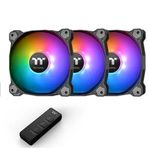 Thermaltake Pure 12 ARGB Adreslenebilir RGB Ledli 3x120 mm Fan + Kontrolcülü Kasa Fanı Kiti