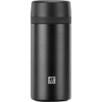 Thermo Çay Demlikli Matara, Paslanmaz Çelik, Siyah, 420 ml
