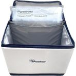 Thermo-Pure® Teknolojisi ile Elektriksiz&buzsuz Hızlı Soğutma / 16 Saat Soğuk Muhafaza Katlanır Outdoor Kamp Piknik Termal Termos Buzluk Soğutucu Çanta + 6 Adet Thermo-Pure® Jel Paket