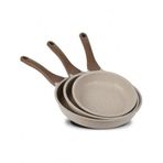 Thermoad 20-24-28 cm Vizon 3'lü Granit Döküm Tava Seti