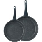 Thermoad 20-26 cm Granit Düz Tava Seti 2 Parça Gri Renk ile Harika Pişirme Deneyimi