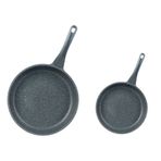 Thermoad 20-28 cm Döküm Granit Izgara Gril Tava Set