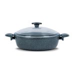 Thermoad 28 cm Vizon Granit Basık Pilav Karnıyarık Tencere