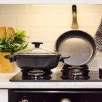 Thermoad 3 Parça Granit Tencere Tava Seti - Antrasit / Siyah - 26 cm