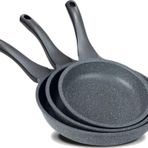 ThermoAD 3lü Gri Tava Seti 20 Cm 24 Cm 28 Cm Gri