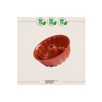 ThermoAD | Dilimli Kek Kalıbı | Kırmızı | 26cm