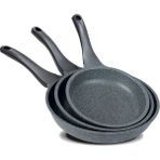 Thermoad Granit Döküm Tava Set 20-24-28 cm / Gri 3'lü