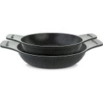 Thermoad Gri 20cm 22cm 2'li Granit Döküm Sahan Ve Tava Seti