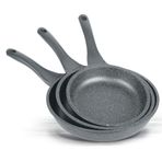 Thermoad Gri 3'lü Granit Tava Seti