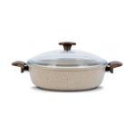 Thermoad Vizon Love Granit Karnıyarık Tenceresi 22 cm Sağlıklı Pişirme İçin Özel Kaplama