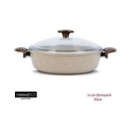 Thermoad Vizon Renk 30 CM Karnıyarık Tenceresi Döküm Granit