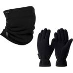 Thermoform Polar Unisex Eldiven-Boyunluk Seti Siyah - Standart