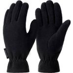 Thermoform Unisex Polar Eldiven Siyah Hafif ve Elastik Soğuk Hava Aktiviteleri İçin İdeal - S - M
