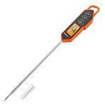 ThermoPro TP01H Dijital Gıda Termometresi, Işıklı Ekran, 4-6 Sn Hızlı Okuma, Et, Fırın, Izgara, Mangal (BBQ) için 13.5cm Uzun Problu Saplama Termometre