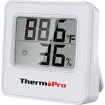 Thermopro TP157W Iç Mekan (Sera, Dolap, Bebek Odası) Hassas Sıcaklık ve Nem Ölçer Mini Termometre - Beyaz