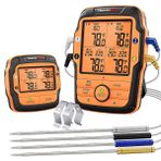 ThermoPro Tp27C Alarmlı Işıklı Kablosuz 150 M Menzilli Ve 4 Problu Profesyonel Frın Termometresi