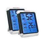 ThermoPro TP55 Termometre İç Mekan Dijital Isı ve Nem Ölçer - 2 Adet