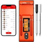 Thermopro Tp962 Twin Tempspike Tam Kablosuz Çift Problu Akıllı Et Termometresi, 150M Menzilli Bluetooth Barbekü Fırın Isı Ölçer