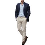 TheSeason Erkek Gabardin Pamuklu Slim Fit Esnek Chino Pantolon (Bej, 30/32)