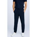 TheSeason Erkek Koyu Lacivert Pamuklu Keten Görünümlü Beli Bağcıklı Relaxed Fit Yazlık Pantolon