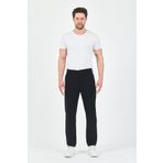 TheSeason Erkek Siyah Pamuklu Keten Görünümlü Beli Bağcıklı Relaxed Fit Yazlık Pantolon