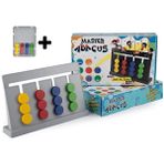 Think Master Master Abacus Rubik Abaküs Montessori Zeka Oyunu Dijital Oyun Kartları ile Destekli