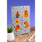Thinkbook Capybara Çiçekler Sert Kapaklı Defter 14X20
