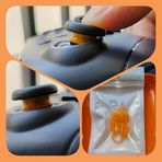 THLMT 8 ADET Joystick Koruyucu Yüzük Buhar Güvertesi/Xbox/PS4 için/PS5 için/Switch Pro/ROG Ally için, Elastik Silikon Koruyucu Halka Kapak Thumbstick Halkaları Görünmez Halka (Turuncu)