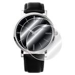 THN MOBILE Tüm Yuvarlak Camlı Saatler İçin(37 mm) Esnek Nano Kırılmaz Ekran Koruyucu(2 ADET) Beyaz ile uyumlu