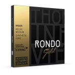 Thomastik Rg100 Rondo Gold 4/4 Medium Set Keman Teli | Altın Kaplama Detaylar, Sıcak Ve Pürüzsüz Ses Geçişleri, Premium Seri