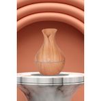 Thomax 130 ml Ultrasonik Hava Nemlendiricisi Ortam Nemlendirici Işıklı Hava Nemlendirici Buharlı Nemlendirici Buhar Makinesi ve Aroma Difüzörü H2O Nemlendirici Oda Nemlendirici Hava Temizleyici - Açık Kahverengi