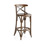Thonet Çarpı Çıtalı Bar Sandalyesi, Ceviz
