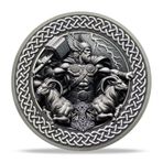 Thor Double Ram Viking Para Hediye Seti | İskandinav Mitolojisi Thor'un Çekiç ve Rünlü Çift Koç Madalyonu | Erkekler ve Kadınlar için Yıldönümü Ayı ve Yıl için Viking Hediyeleri