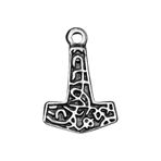 Thor Mjollnir Hammer Kolye Ucu - Antik Gümüş Kaplama - Kod:112