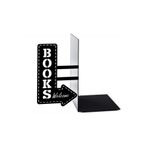 thorqtech Dekoratif Metal Kitap Tutucu Books Welcome Yön Tekli Figürlü Kitap Desteği Kitaplık Organizer
