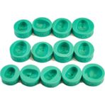 Three Beans 13 Adet / Paket Isıya Dayanıklı El Yapımı Aracı Dıy Insan Yüz Kalıp Ev Mutfak Fondan Muffin Kek Kalıpları Silikon Cupcake Sabun | Kek Kalıpları - (Yurt Dışından) - Yeşil