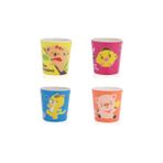 Three Beans 4 Adet Çocuk Bardak Seti Doğal Bambu Elyaf Bebek Fincan Yürüyor Su Takım Elbise Karikatür Hayvan Sevimli Yaratıcı Çocuk Kupası Günlük Kullanım Kupası | Kupalar (B Set B) (Yurt Dışından)