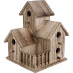 Three Beans Barınakları Sağlayın Ahşap Kuş Evi Birdhouse Besleme Yuva Bahçe Backyard Balkon Kolye Swallows Kuşlar Için | Kuş Kafesleri ve yuvalar - (Yurt Dışından)