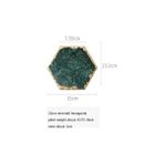 Three Beans Nordic Doğal Mermer Potholder Plaka Phnom Penh Ekran Plaka Coaster Retro Zanaat Mutfak Yemek Masası Tepsi Pot Mat | Depolama Tepsileri (1 ADET-15CM) (Yurt Dışından)
