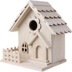 Three Beans Yaratıcı Ahşap Kuş Evi Üreme Kafes Kutusu Besleme Yuva Bahçe Bahçe Balkon Kolye Simülasyon Çit Kuş Yuvası Ev Dekor | Kuş Kafesleri ve yuvalar - (Yurt Dışından)
