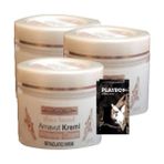 Three Brand Arnavut Kremi 3'lü Whitening Cream Aklık Kremi 100 ml + 1 Hediye Jel