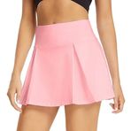 ThreeH Tenis Etek Nefes Rahat Spor Etek Koşu Tenis Badminton Pileli Kadın, pinguin gri, XL