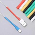 Threestep Iphone Uyumlu Şarj Kablosu Koruyucu Makaron 6 Adet 6 Cm