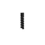 THREESTEP Micro USB - Type C - iPhone lightning Kablo Spiral Kablo Koruyucu Siyah 1 ADET 0010