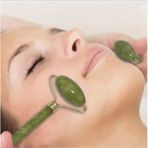 Threestep Yeşim Taşı Yüz Masaj Aleti Cilt Anti Aging Skin Jade Roller