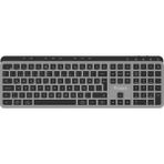 Throne Elite K1 Pro Tuş Aydınlatmalı & Sessiz Switch 110+8 Multimedya Tuşlu Windows & Macos Uyumlu Premium Alüminyum-Metal Kablosuz Ofis Klavyesi (2.4ghz + Çift Bluetooth Profili) - Aydınlatma var