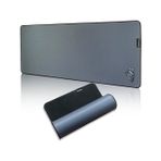 Throne Moon Gray 80X30CM Hybrid (Control + Speed) Kumaş - 4mm Kalınlık - Özel Yüzey Altı Dikiş - Kaydırmaz Zemin XL Premium E-Sport Gaming Mousepad - Gri