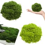 Thryviel Dekorasyon için suni yosun, el işi için suni yosun, yapay yosun, plaka yosunu, el işi için düz yosun, dekoratif sanat yosunu, duvar beşiği akvaryum model yapımı için, 100 g koyu yeşil + 100 g
