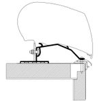 Thule Omnistor 9200 6300-6200 Serisi Tavan Montaj Braketi